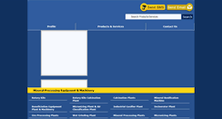 Desktop Screenshot of mineralprocessingequipments.com